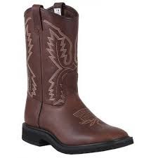 BRAHMA | MEN'S INSULATED ROPER BOOT - BROWN GRAIN - Click Image to Close