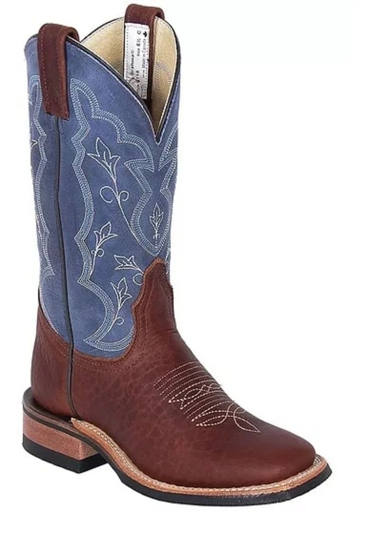 LADIES PECAN BISON ROPER BOOT - Click Image to Close